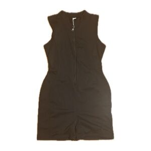 Good American Compression Zip Up Bike Suit